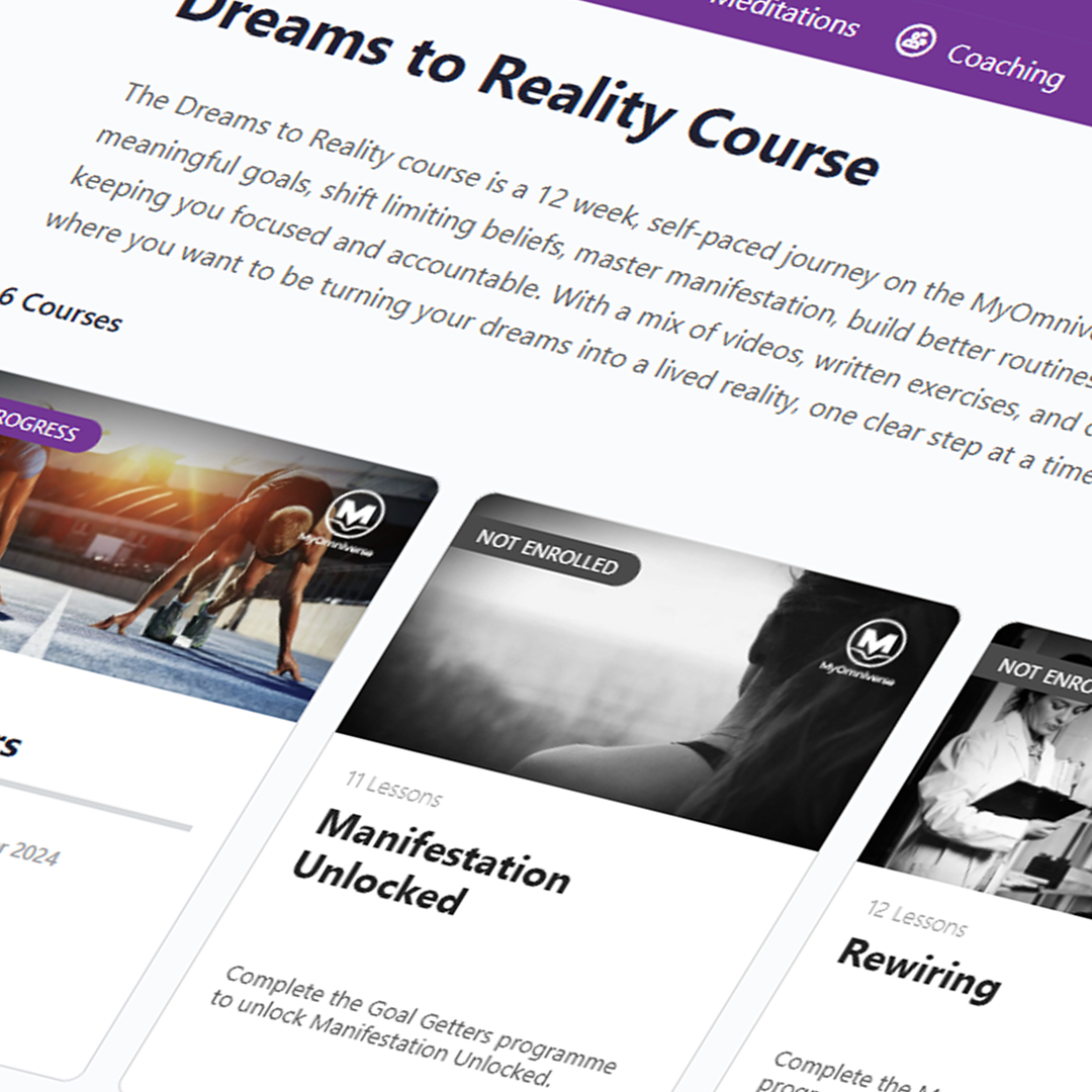 dreams to reality course
